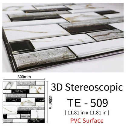3D Peel-and-Stick Brick Wall Panels – Waterproof PVC Foam Wallpaper Tiles for Stylish Home Makeovers