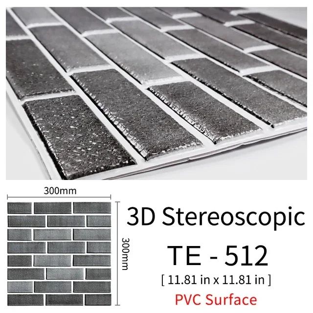 3D Peel-and-Stick Brick Wall Panels – Waterproof PVC Foam Wallpaper Tiles for Stylish Home Makeovers