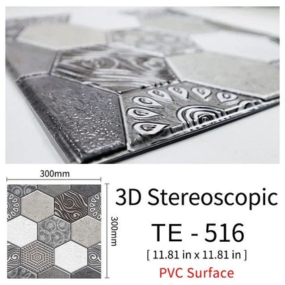 3D Peel-and-Stick Brick Wall Panels – Waterproof PVC Foam Wallpaper Tiles for Stylish Home Makeovers