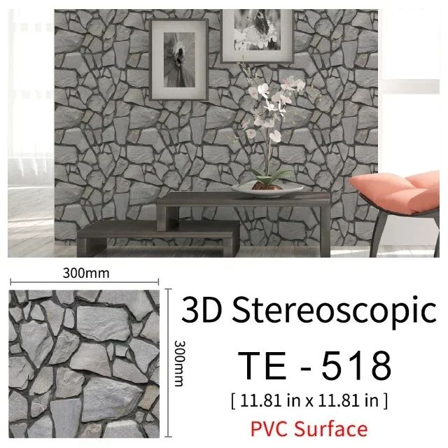 3D Peel-and-Stick Brick Wall Panels – Waterproof PVC Foam Wallpaper Tiles for Stylish Home Makeovers