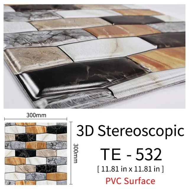 3D Peel-and-Stick Brick Wall Panels – Waterproof PVC Foam Wallpaper Tiles for Stylish Home Makeovers