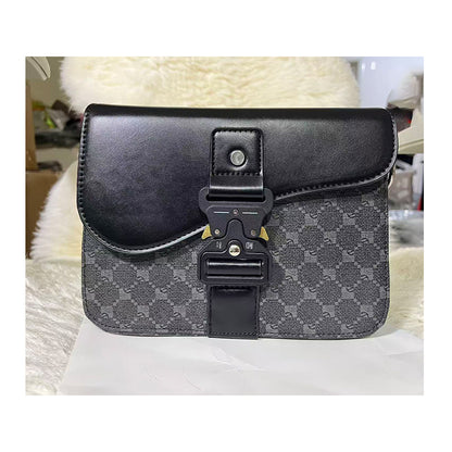 Mens Waterproof Jacquard Crossbody Bag for Business and Daily Commute