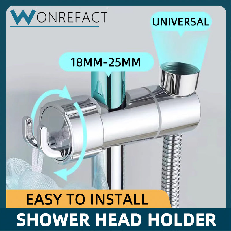 Adjustable Shower Head Holder for Slide Bar Universal Shower Bracket Mount