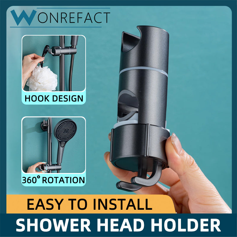 Adjustable Shower Head Holder for Slide Bar Universal Shower Bracket Mount