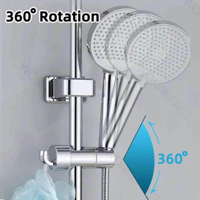 Adjustable Shower Head Holder for Slide Bar Universal Shower Bracket Mount