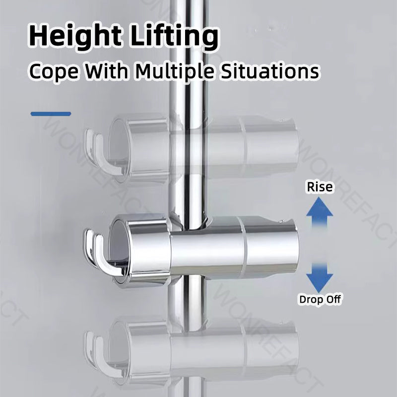 Adjustable Shower Head Holder for Slide Bar Universal Shower Bracket Mount