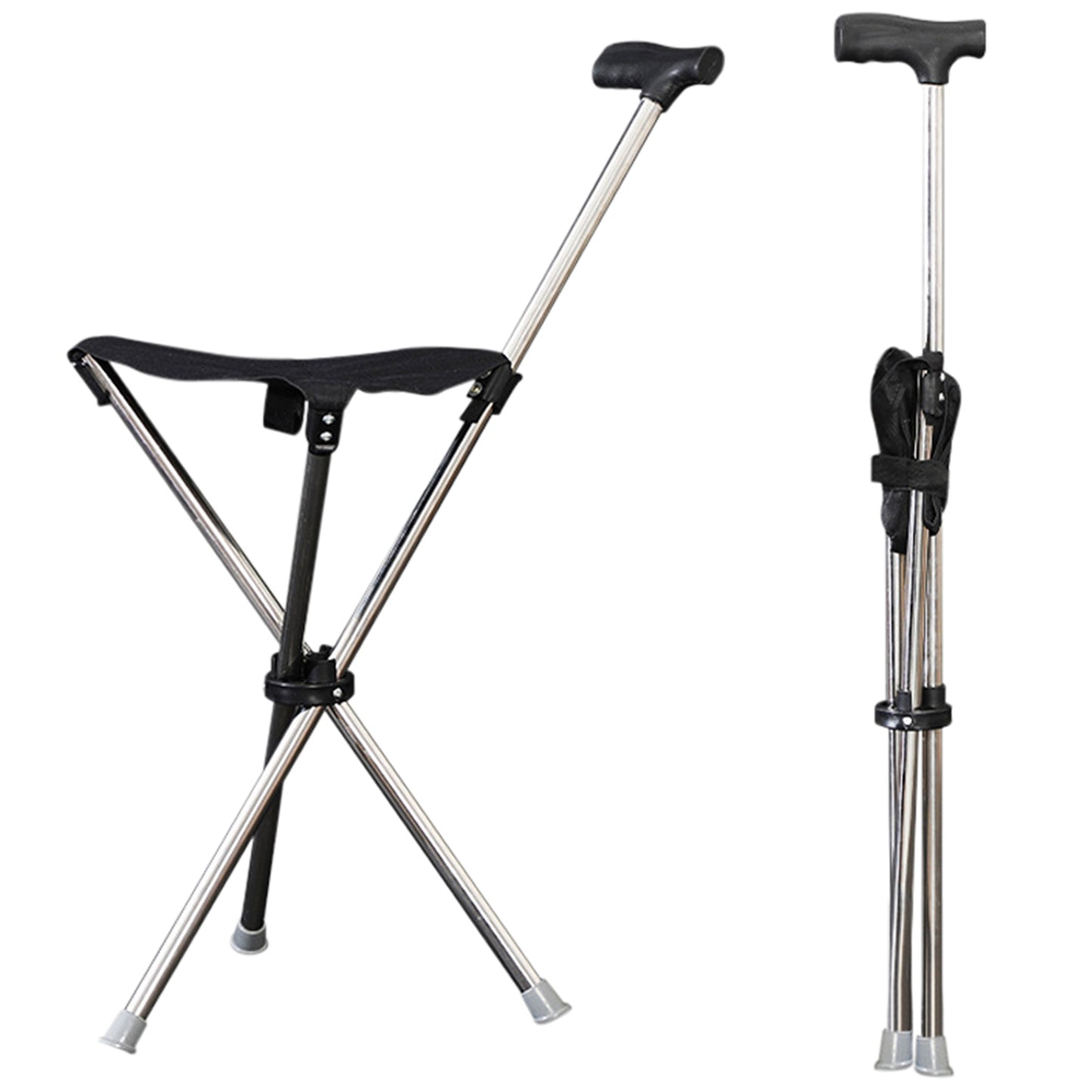 Lightweight Folding Cane with Seat for Seniors, Travel & Everyday Support