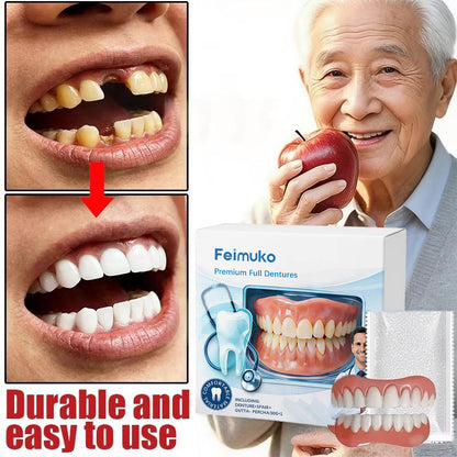 Instant Smile Snap On Dentures Adjustable Fake Teeth Cover