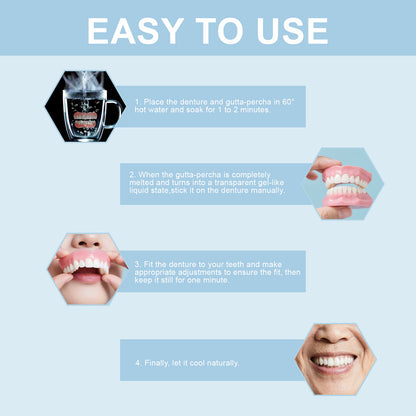 Instant Smile Snap On Dentures Adjustable Fake Teeth Cover