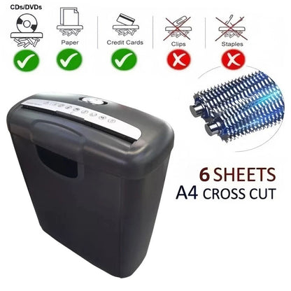 Heavy Duty Electric Paper Shredder for Home Office, Credit Card & CD/DVD Shredding