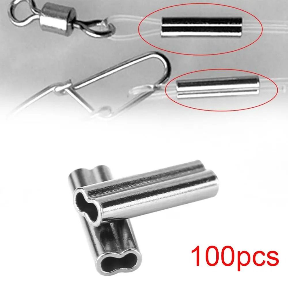 Fishing Barrel Crimping Sleeves – Double Barrel Tackle Connectors – High-Yield Terminal Rigging Hub