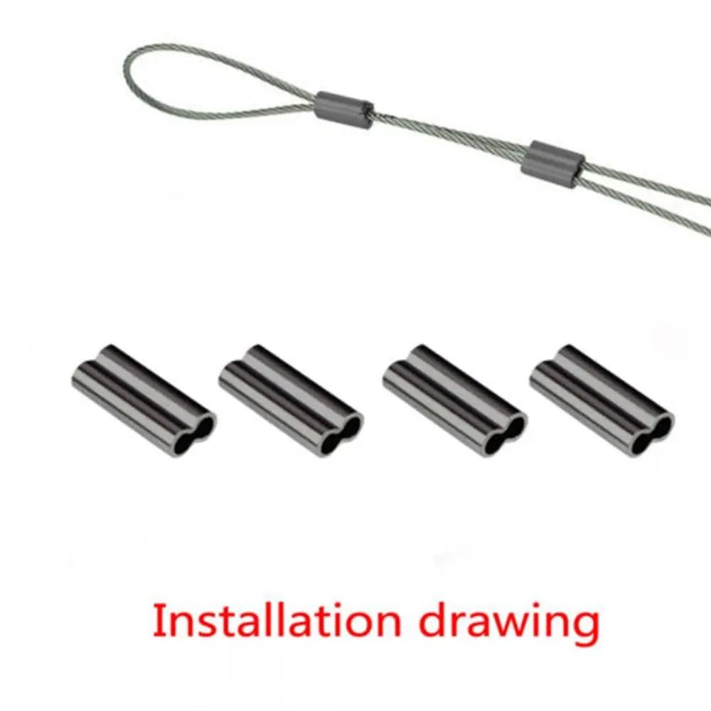 Fishing Barrel Crimping Sleeves – Double Barrel Tackle Connectors – High-Yield Terminal Rigging Hub