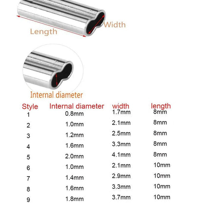 Fishing Barrel Crimping Sleeves – Double Barrel Tackle Connectors – High-Yield Terminal Rigging Hub