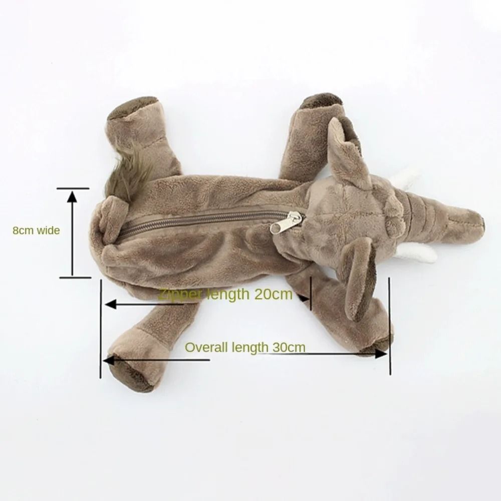 Plush Forest Animal Pencil Bag – Creative Kawaii Storage Case – High-Yield Stationery Interaction Hub