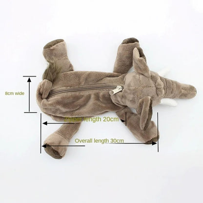 Plush Forest Animal Pencil Bag – Creative Kawaii Storage Case – High-Yield Stationery Interaction Hub