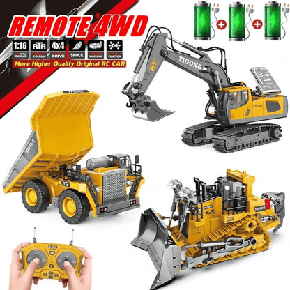 4WD Heavy-Duty Remote Control Construction Vehicle
