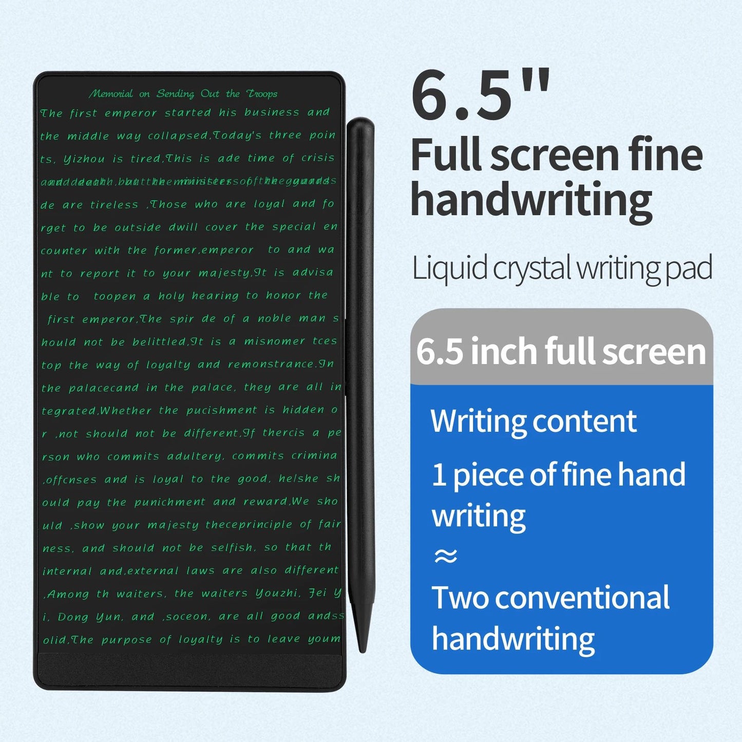 SmartErase 6.5" LCD Writing Tablet – Portable Digital Drawing Board & Paperless Notepad