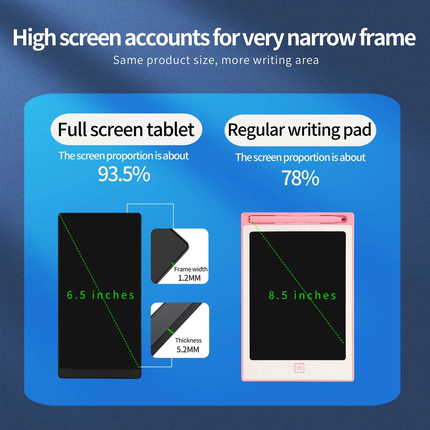 SmartErase 6.5" LCD Writing Tablet – Portable Digital Drawing Board & Paperless Notepad