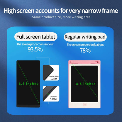 SmartErase 6.5" LCD Writing Tablet – Portable Digital Drawing Board & Paperless Notepad