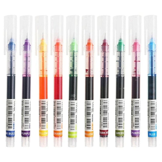 Fine Tip Needle Point Gel Pens Smooth Writing School and Office Set