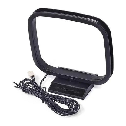 Universal FM AM Radio Antenna Loop Signal Booster for Stereo Receivers