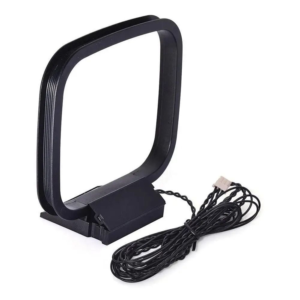 Universal FM AM Radio Antenna Loop Signal Booster for Stereo Receivers