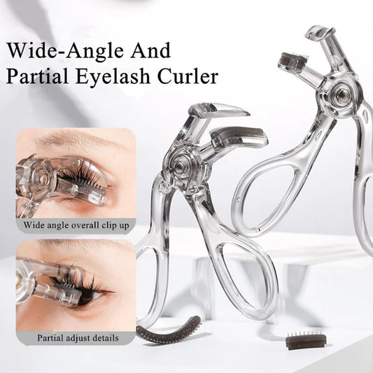 Precision Lift Wide-Angle Eyelash Curler Comb for Natural Eye-Opening Curl