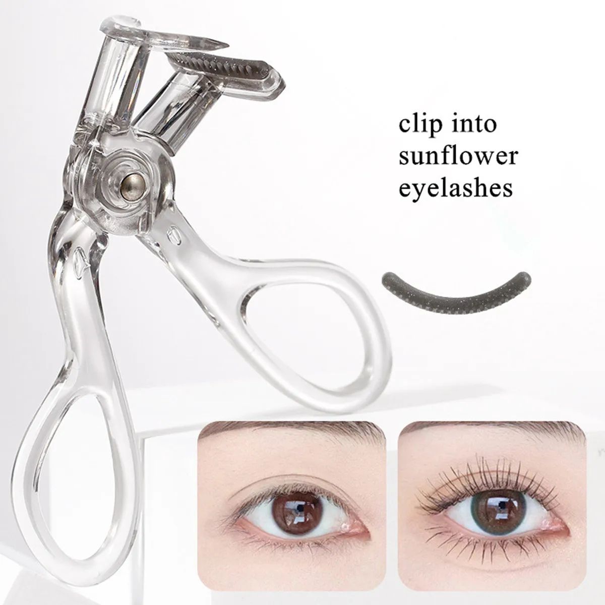 Precision Lift Wide-Angle Eyelash Curler Comb for Natural Eye-Opening Curl