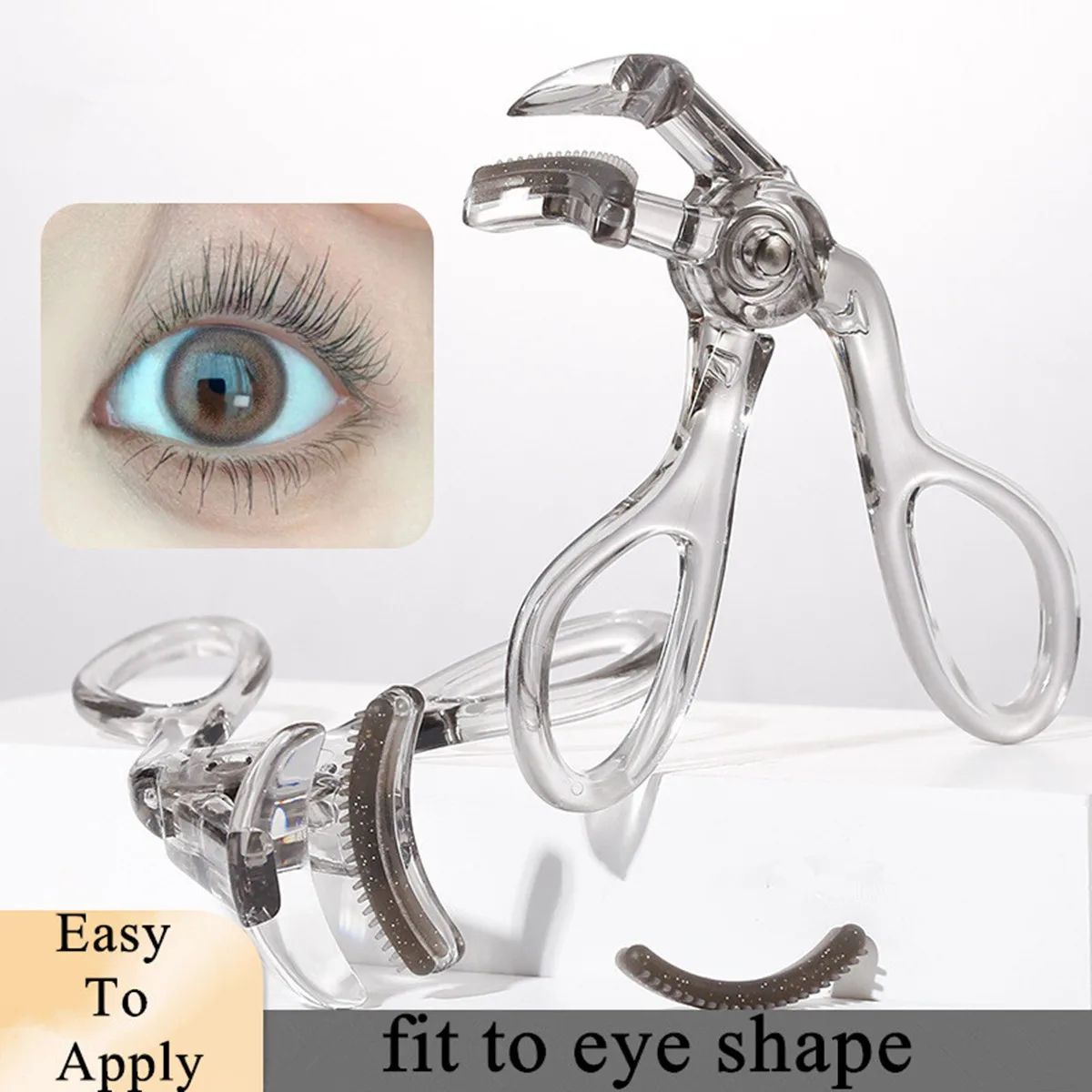 Precision Lift Wide-Angle Eyelash Curler Comb for Natural Eye-Opening Curl