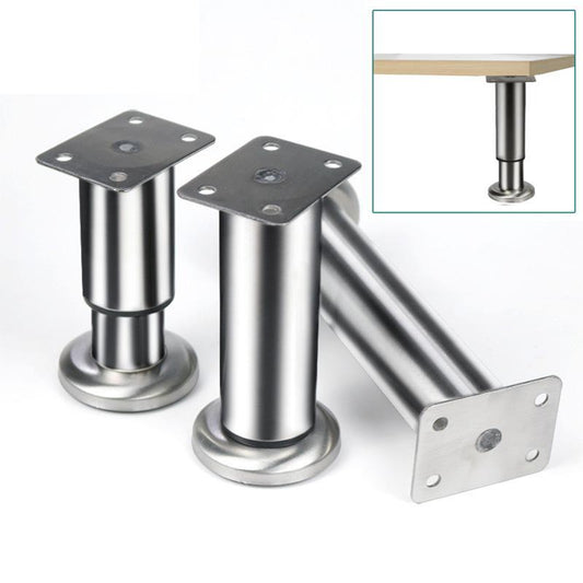 Adjustable Furniture Legs Stainless Steel Heavy Duty Telescopic Support Feet for Cabinets Sofas Beds