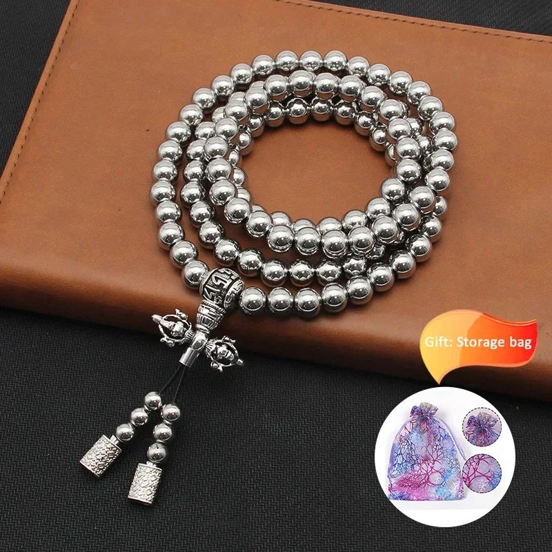 Guardian Steel Buddha Bead Bracelet – Tactical Self Defense Chain EDC Accessory