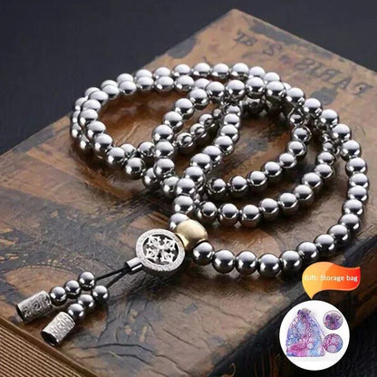 Guardian Steel Buddha Bead Bracelet – Tactical Self Defense Chain EDC Accessory