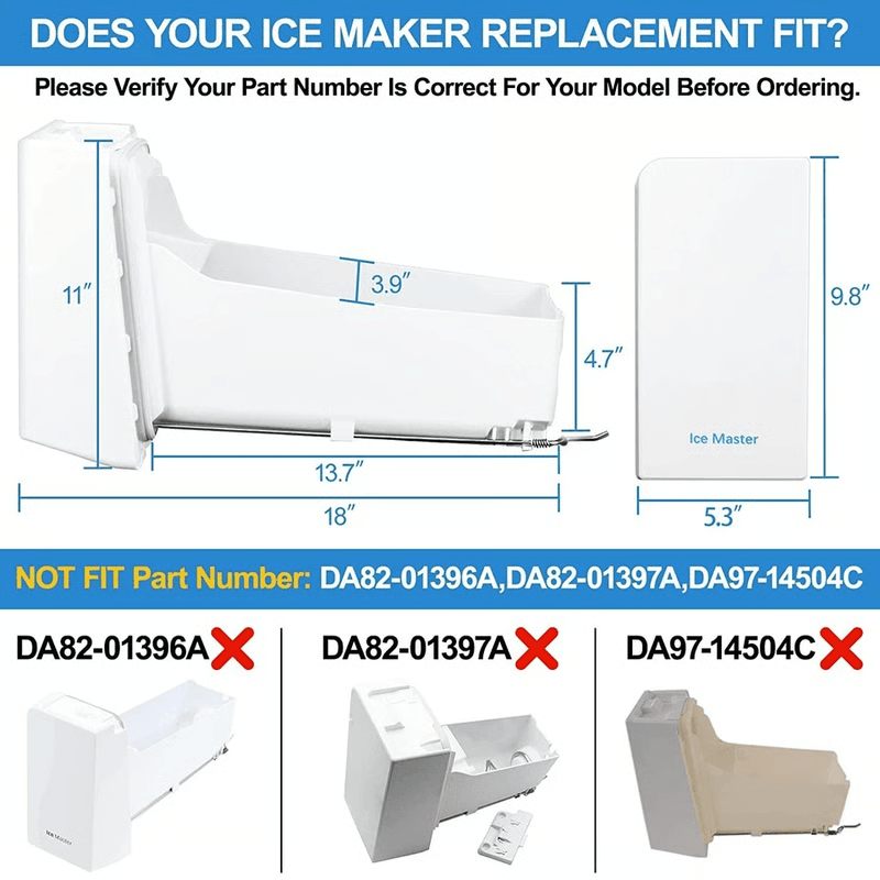 Samsung DA97-14474C Ice Bucket Replacement for Refrigerator Ice Dispenser