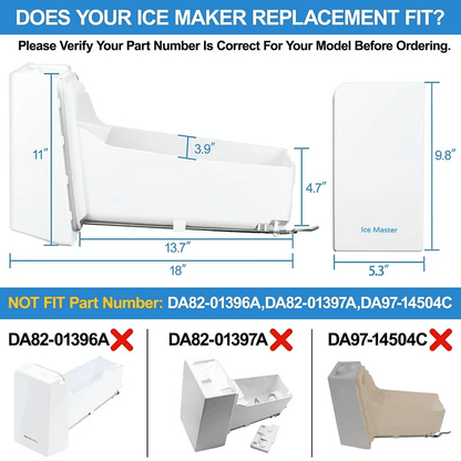 Samsung DA97-14474C Ice Bucket Replacement for Refrigerator Ice Dispenser