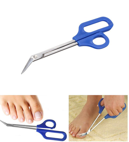 Long Reach Easy Grip Toenail Clippers for Seniors Flexible Angle Precision Trimmer