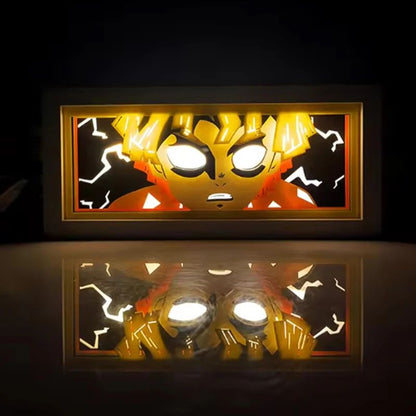 Demon Slayer 3D LED Light Box – Kamado Tanjiro Anime Night Light for Bedroom Decor