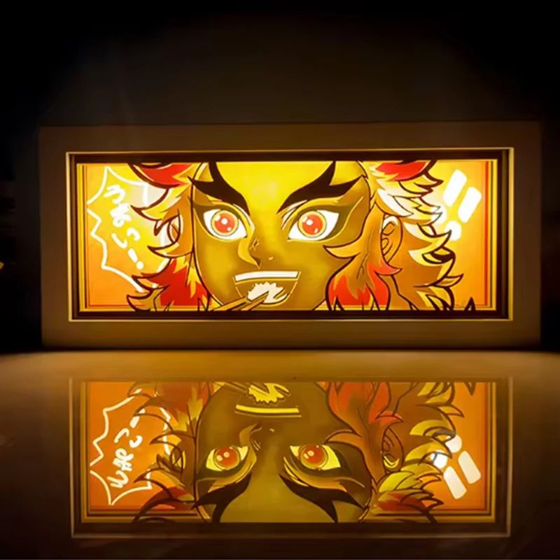 Demon Slayer 3D LED Light Box – Kamado Tanjiro Anime Night Light for Bedroom Decor