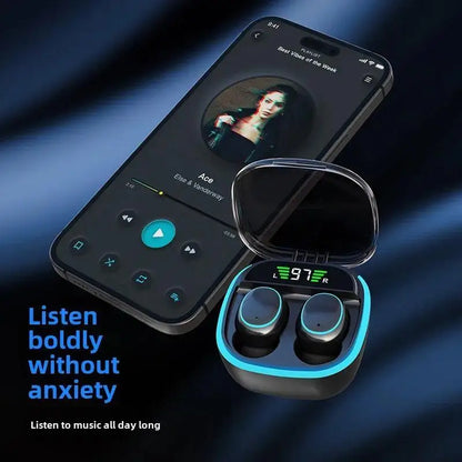 LED Display Wireless Earbuds with Stereo Bluetooth Sound