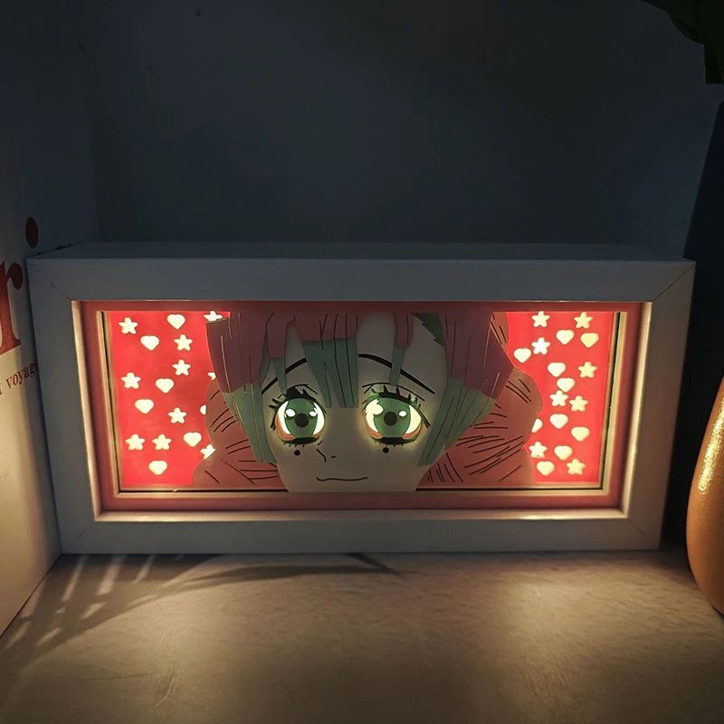 Demon Slayer 3D LED Light Box – Kamado Tanjiro Anime Night Light for Bedroom Decor
