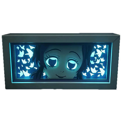 Demon Slayer 3D LED Light Box – Kamado Tanjiro Anime Night Light for Bedroom Decor