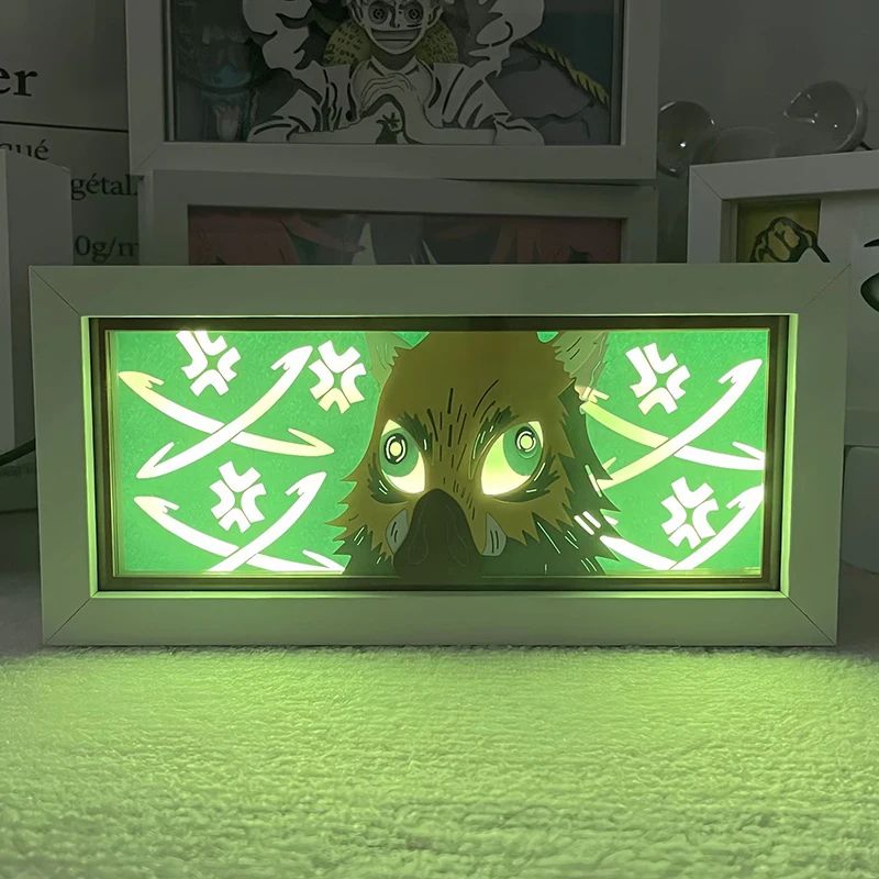 Demon Slayer 3D LED Light Box – Kamado Tanjiro Anime Night Light for Bedroom Decor
