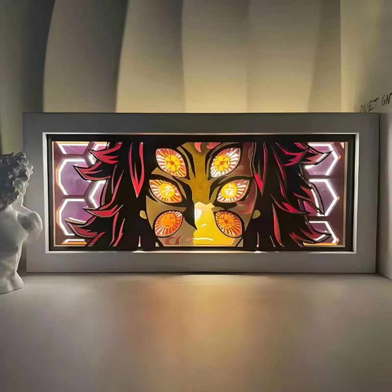 Demon Slayer 3D LED Light Box – Kamado Tanjiro Anime Night Light for Bedroom Decor