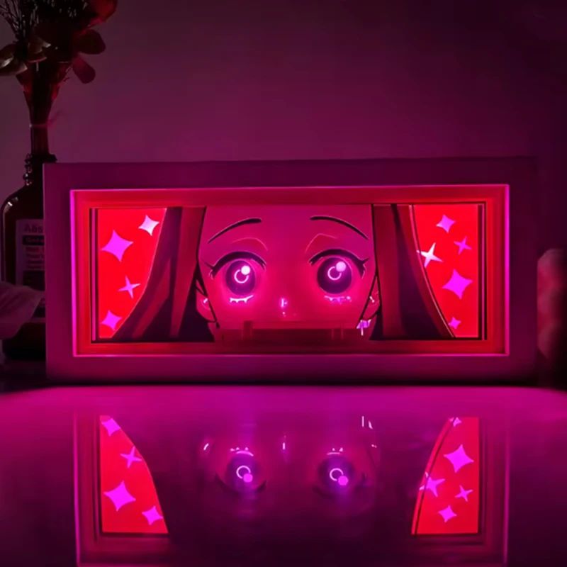 Demon Slayer 3D LED Light Box – Kamado Tanjiro Anime Night Light for Bedroom Decor