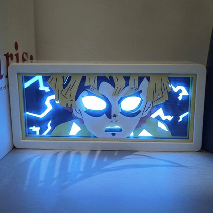 Demon Slayer 3D LED Light Box – Kamado Tanjiro Anime Night Light for Bedroom Decor