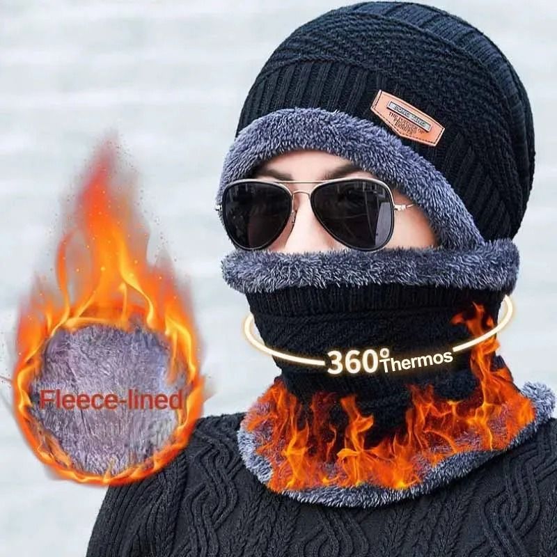 2-in-1 Thermal Fleece Beanie & Neck Gaiter Set