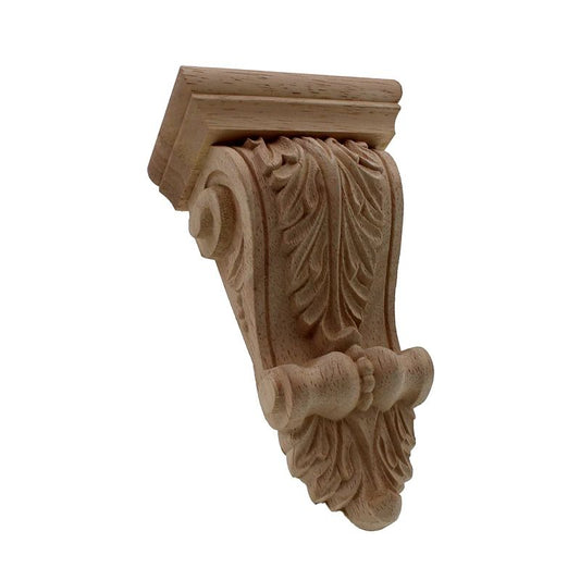 RUNBAZEF Oak Wood Carved Applique – European Vintage Floral Furniture Decor