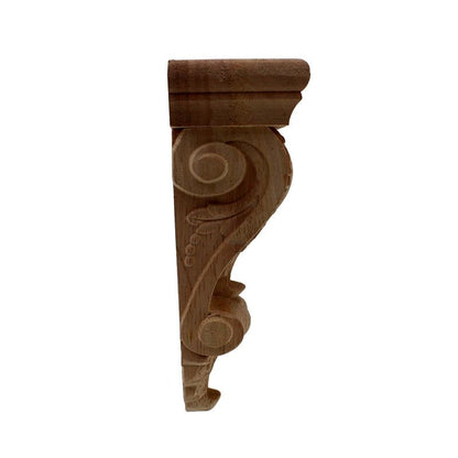 RUNBAZEF Oak Wood Carved Applique – European Vintage Floral Furniture Decor