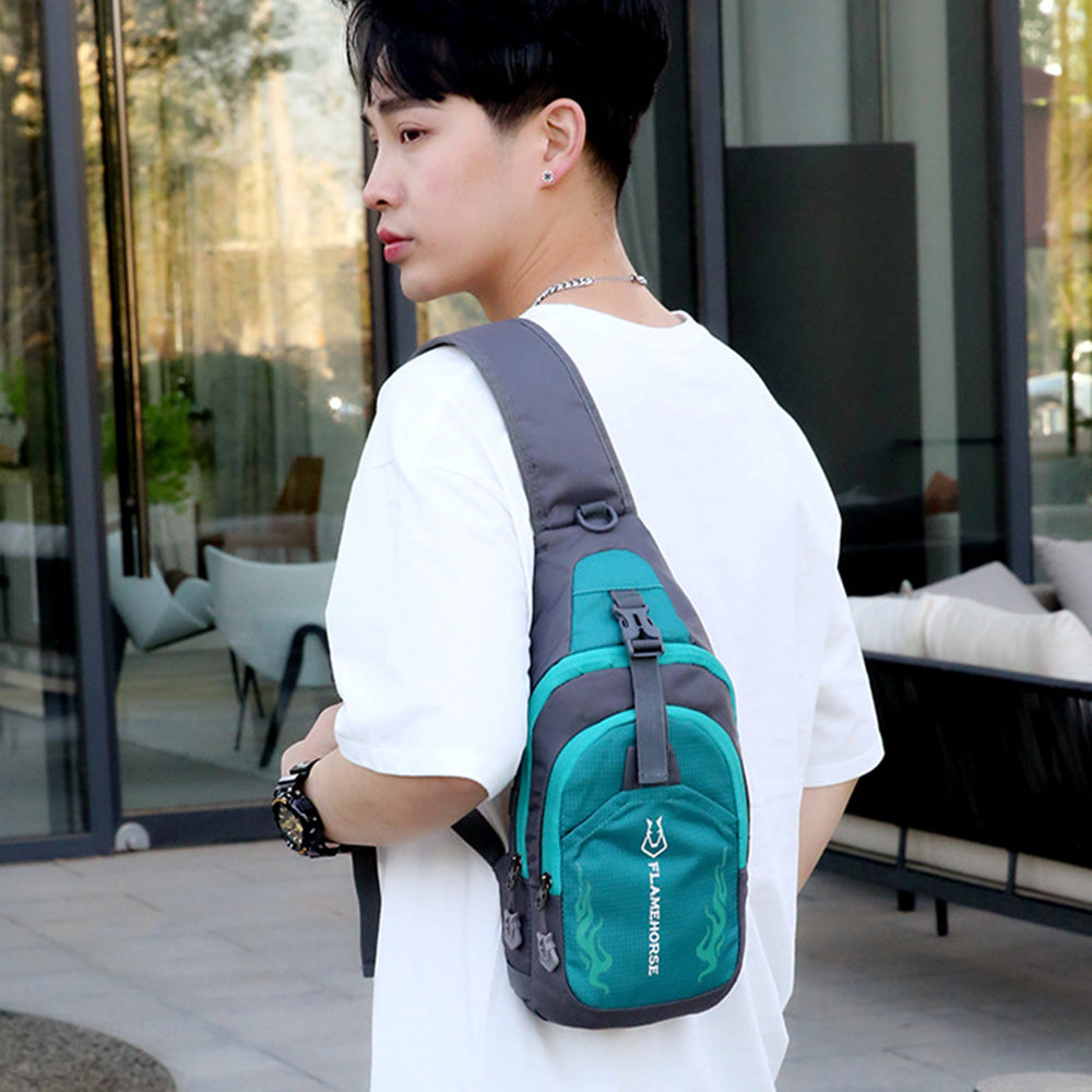 UrbanFlex Lightweight Men Sling Backpack Waterproof Crossbody Chest Bag for Travel & Sports