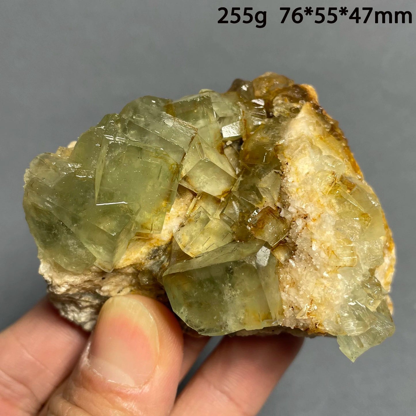 Madagascar Green Fluorite Crystal Cluster – Natural Healing Stone Home Decor