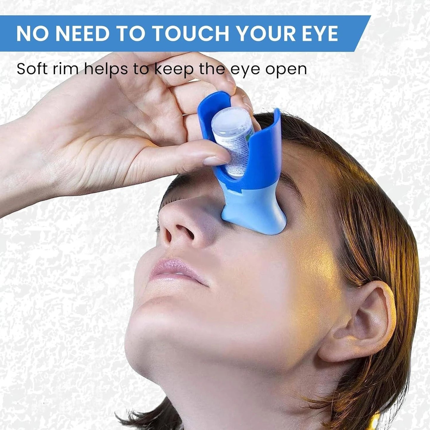 Reusable Eyedrop Guide Applicator Precision Eye Drop Helper Device